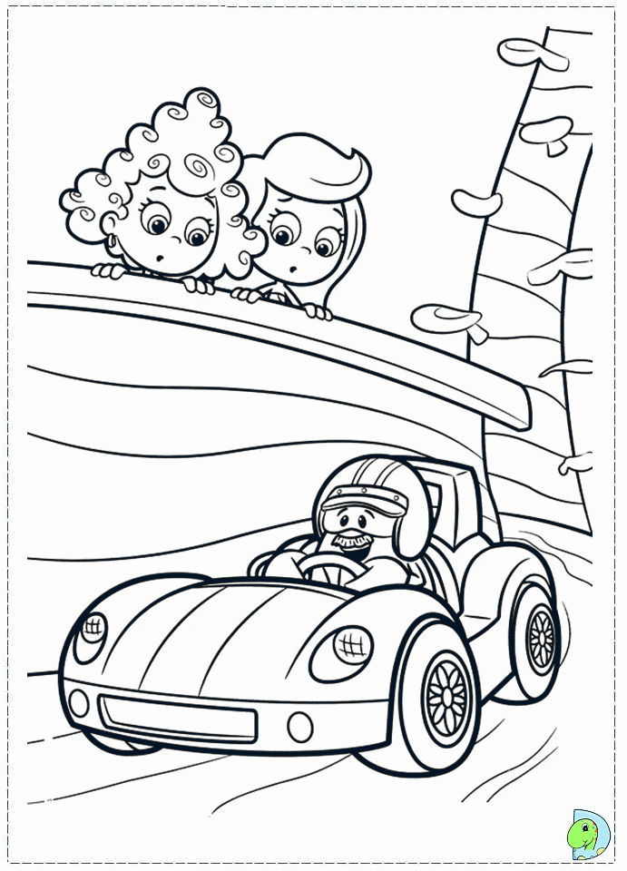 Plansa de colorat cu Bubble Guppies 4 39